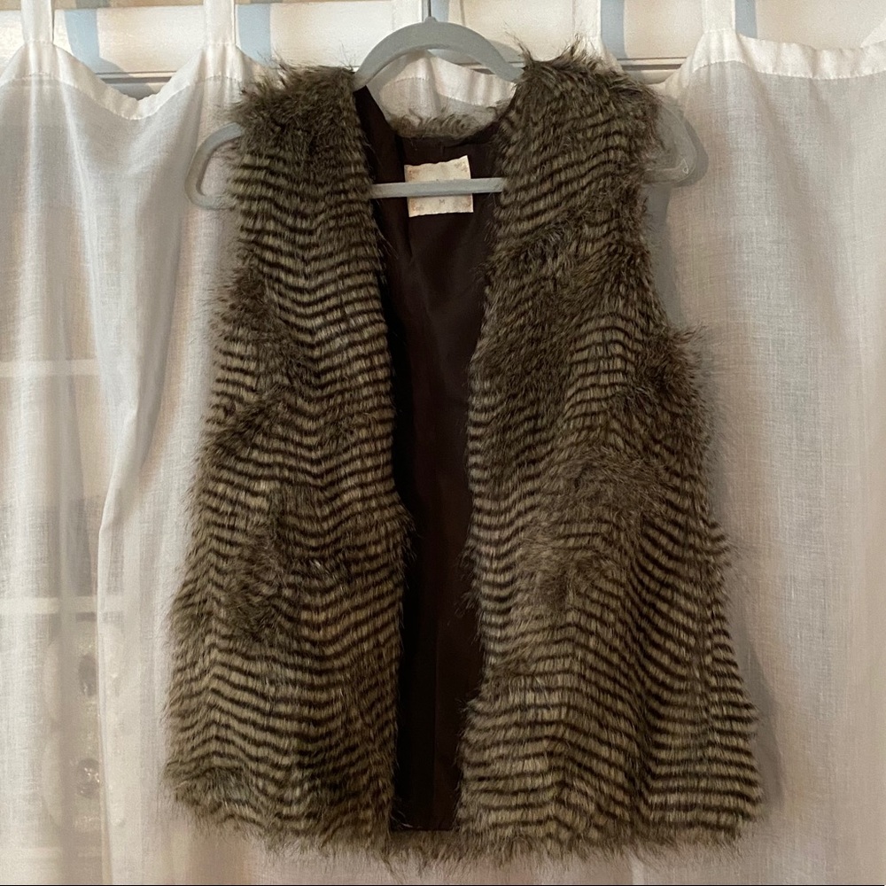 Alter’d State brown fur vest